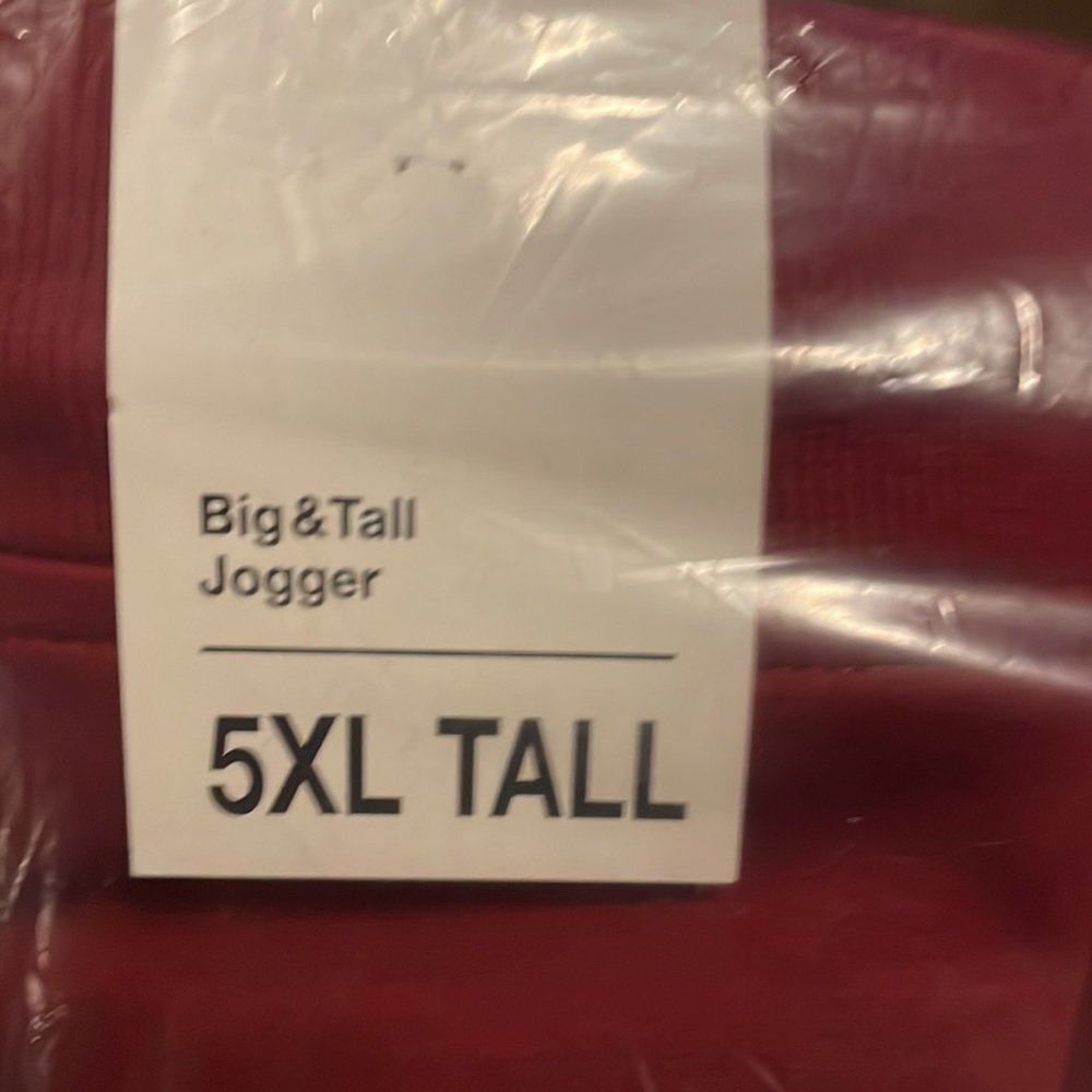 Original Use Pants Burgundy Big & Tall Jogger - Picture 3 of 4